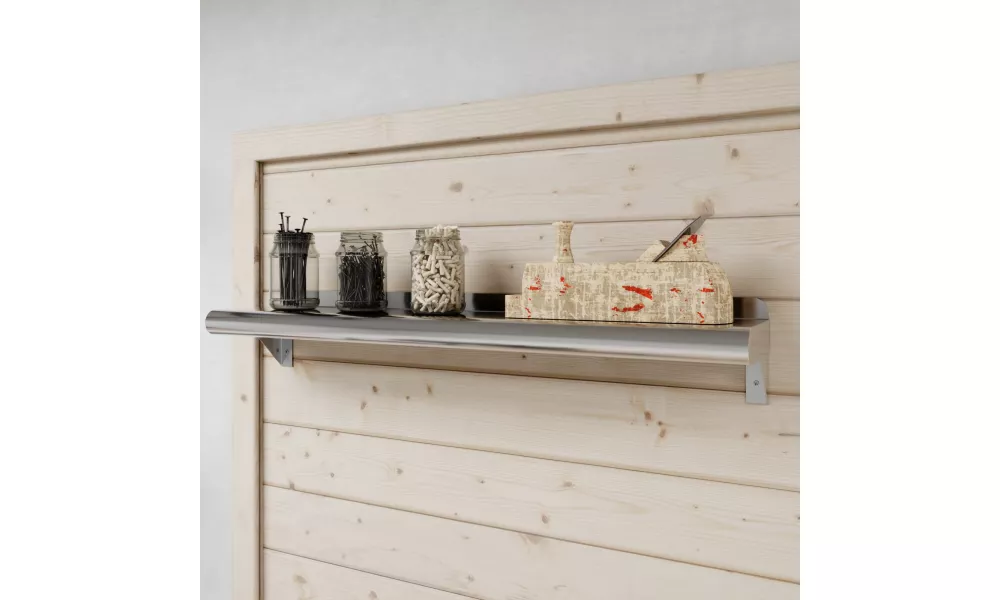 AmGood 6 in. x 30 in. Stainless Steel Wall Shelf